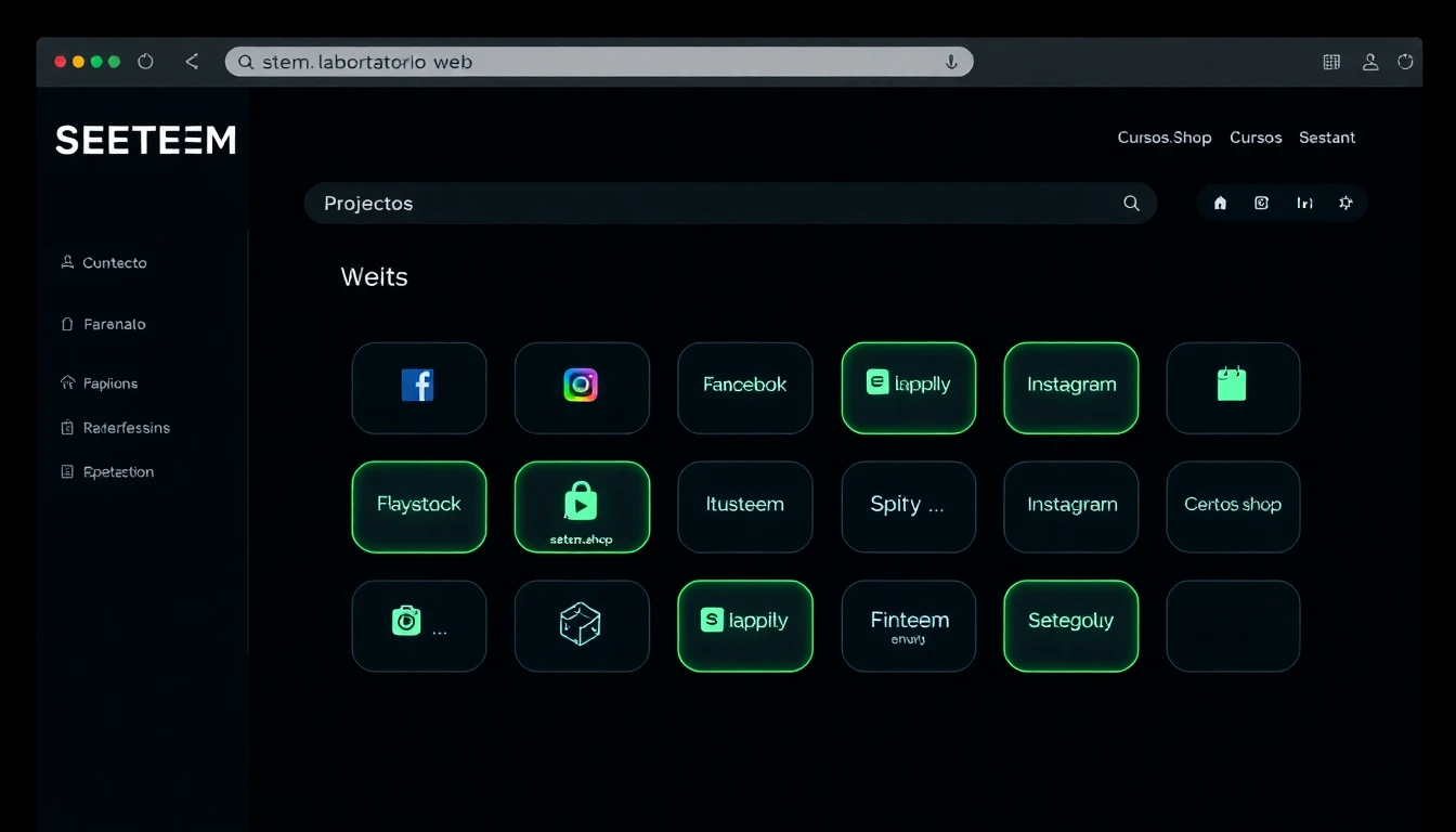 SETEM Web Portal Screenshot